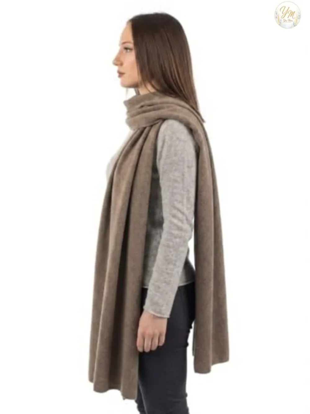 Women's Cashmere Wool Blend Stole Wrap Shawl